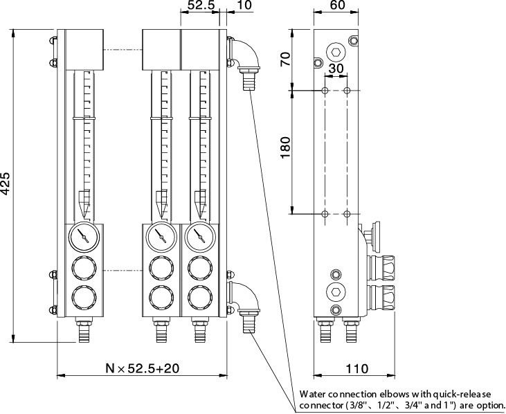 картинка Ротаметры Shini серии SFR от магазина на сайте Altaprom.ru